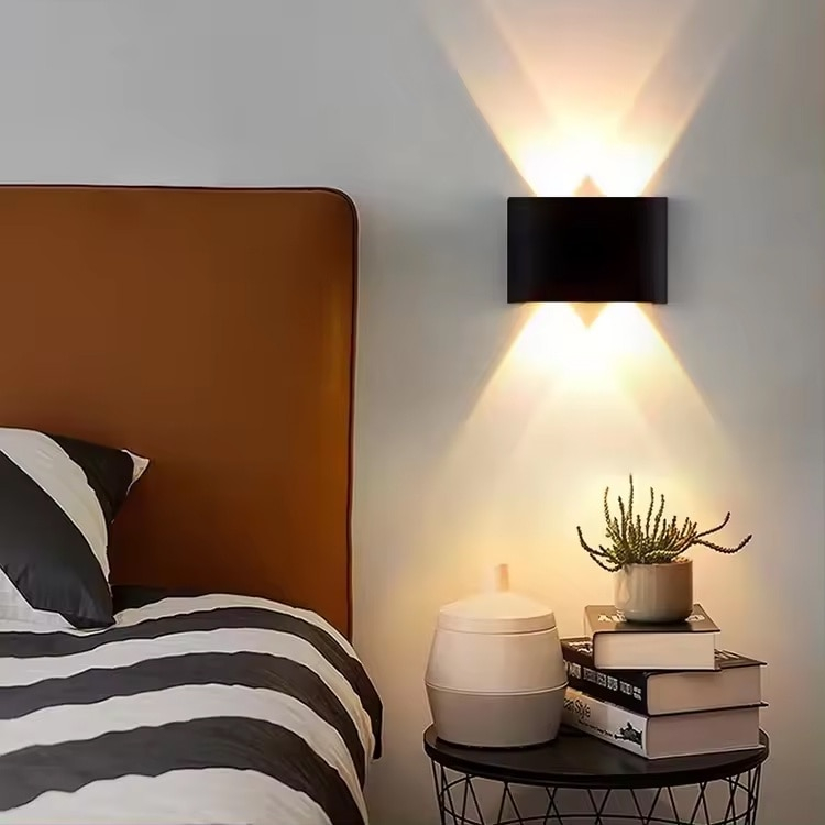 Aplica exterior LED integrat SLC Selino Concept cu lumina reglabila ,otel inoxidabil cu 2 surse x 2W, IP44, rezistenta la apa si praf, Negru, Clasa energetica G,Lumina calda [3]