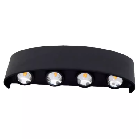 Aplica exterior perete 2x4W lumina calda Gri [1]