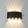 Aplica exterior perete 2x4W lumina calda Gri [2]