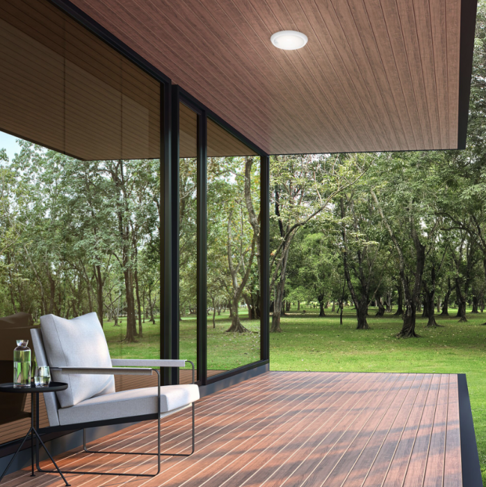 Aplica LED pentru exterior Briloner Leuchen, cu senzor de miscare, 12W, 1150 lumeni, lumina neutra (4000K), IP44, Alb [2]