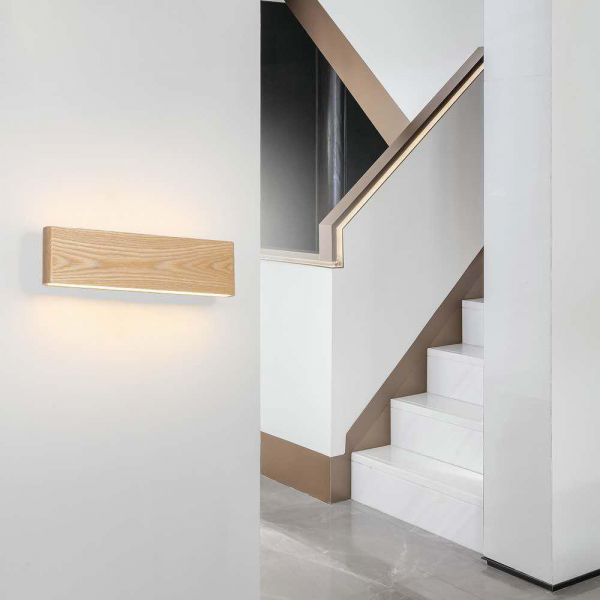 Aplica led perete lemn slim townhall 32 CM [3]