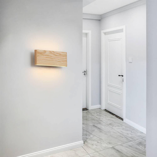 Aplica led perete lemn slim townhall [2]