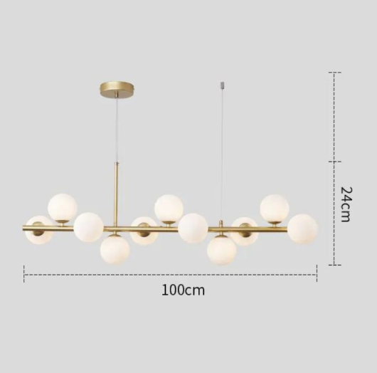 Candelabru Gold Suspendat Cu 11 Elemente Luminoase [3]