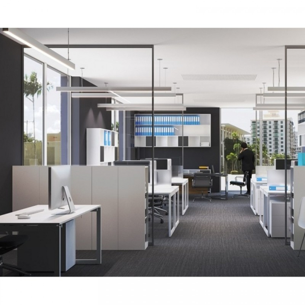 Lampa suspendata birou led negru [3]