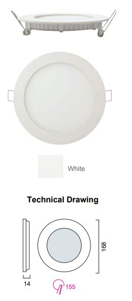 Spot led incastrat Slim 12W, 2700k [2]