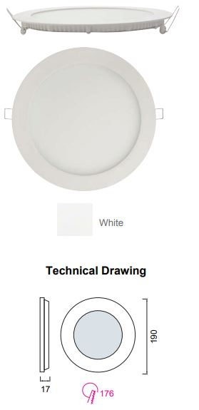 Spot led incastrat Slim 15W, 2700k/4200k/6400k [2]