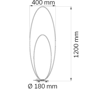 Lampadar led Negru Nia lumina calda [3]