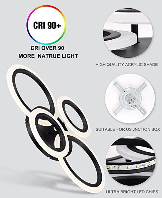 Led Circle Black SLC 2+2 [7]