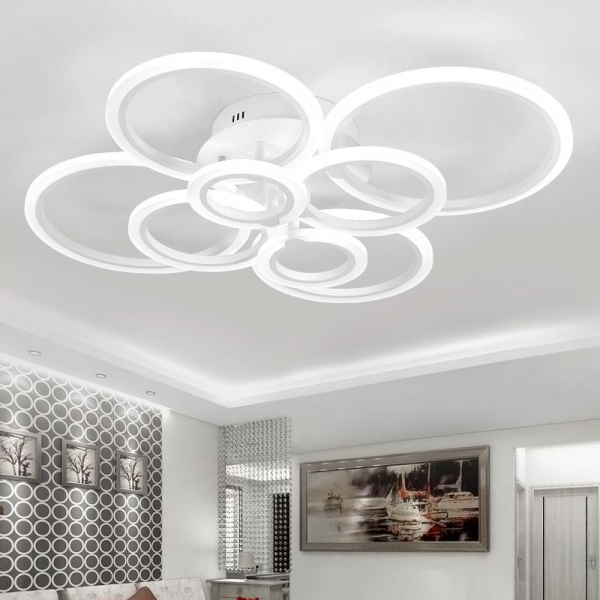 Lustra LED Circle Design 8 SLC0005 patrata cu telecomanda [2]