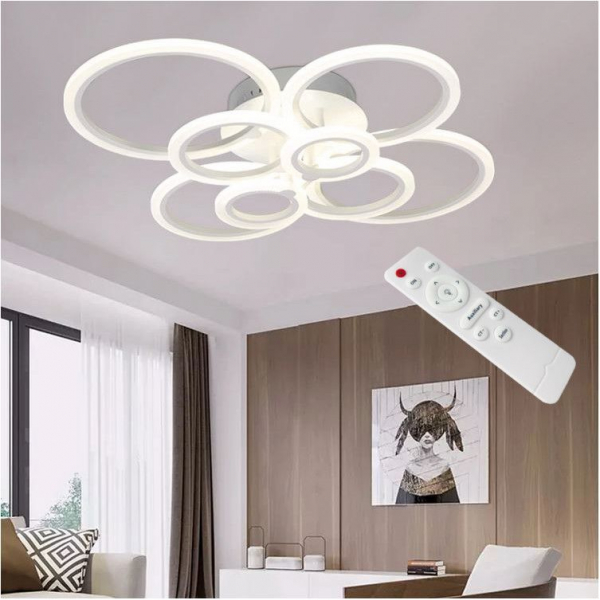 Lustra LED Circle Design 8 SLC0005 patrata cu telecomanda [4]