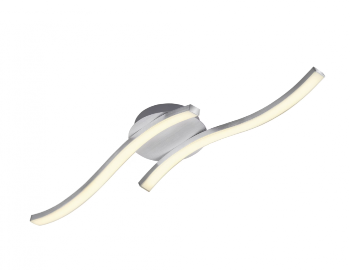 Lustra LED integrat Briloner Leuchen, 12W, 1200 lumeni, lumina Calda 3000K, RA>80, Argintiu [2]