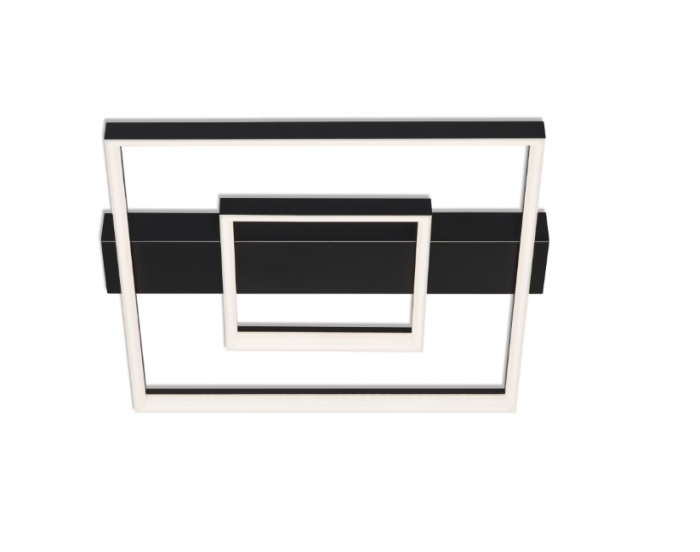 Lustra LED integrat Briloner Leuchen, 30W, 2700 lumeni, lumina calda, dimmabil in trepte cu functie de memorie, 43.5x40cm, Negru [3]