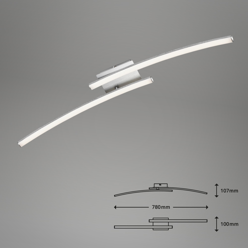 Plafoniera led 2 surse 18w lumina calda [4]