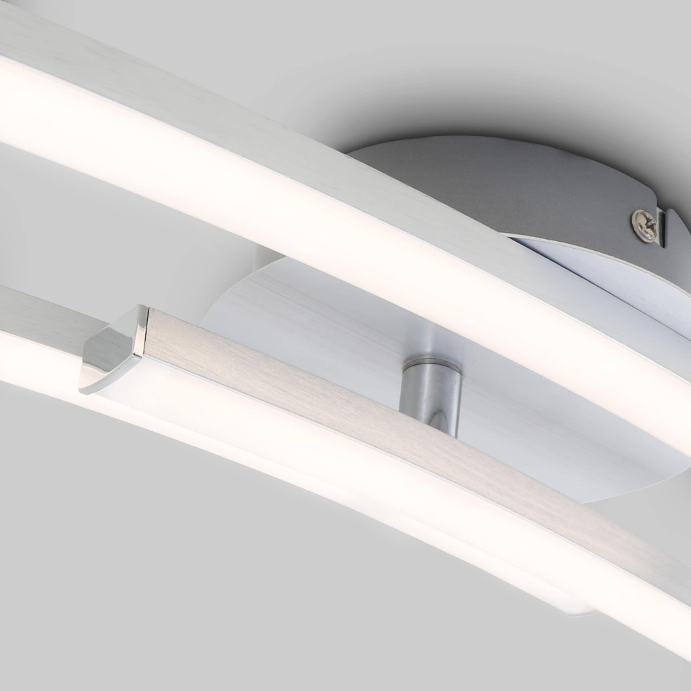 Plafoniera LED integrat Briloner 3 Surse de iluminat si un Brat Pivotant 18 W Lumina Calda Argintiu [6]
