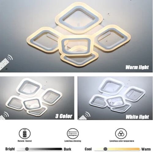 Lustra LED SLC Square Design Acril Exterior [6]