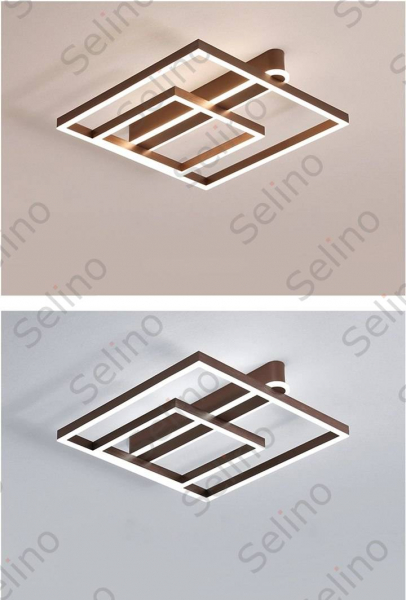 Lustra LED Square Numva 2+1 cu Telecomanda [3]