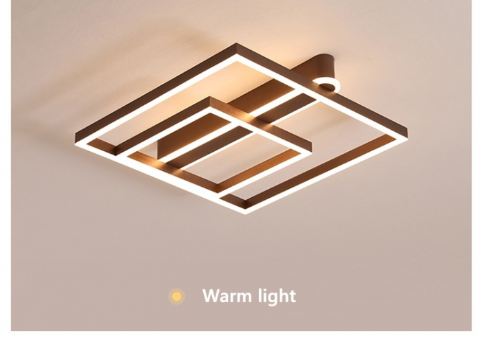 Lustra LED Square Numva 2+1 cu Telecomanda [4]