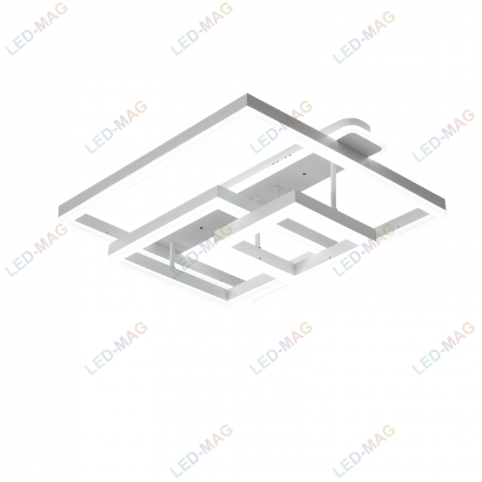 Lustra LED Numva Square Alba 3+1 cu Telecomanda [2]