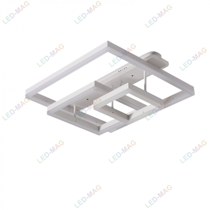 Lustra LED Numva Square Alba 3+1 cu Telecomanda [5]