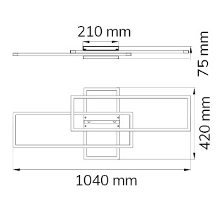 Lustra Led Argintie lumina calda [3]