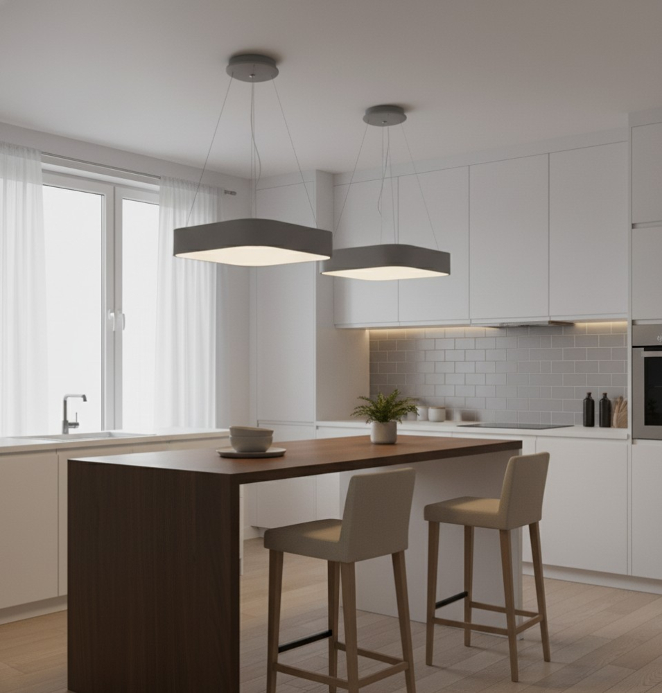 Candelabru led Gri cu lumina calda [2]