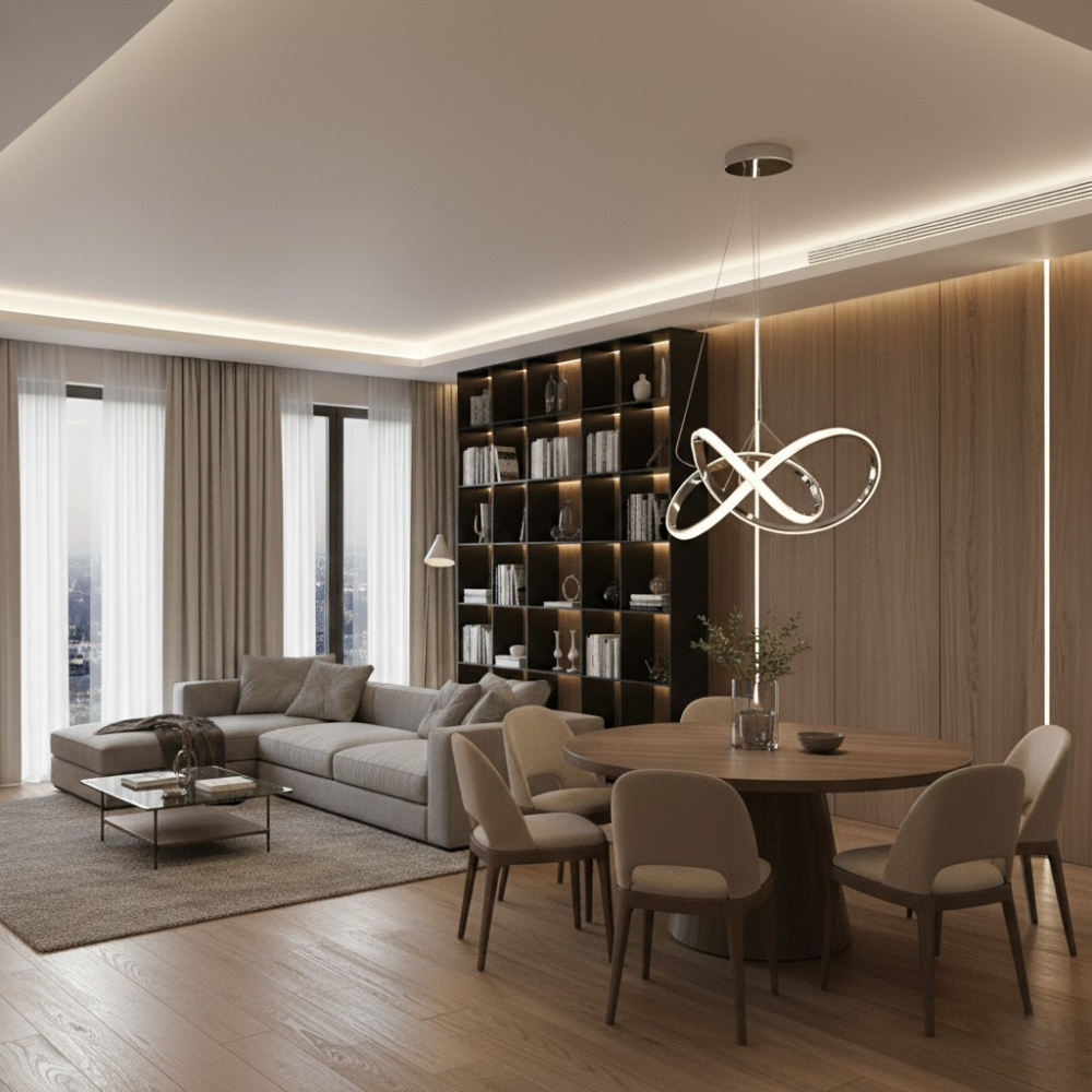 Candelabru led suspendat Indigo lumina calda [1]