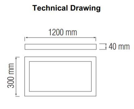 Panou LED aplicat SLC Linda 36 W [2]