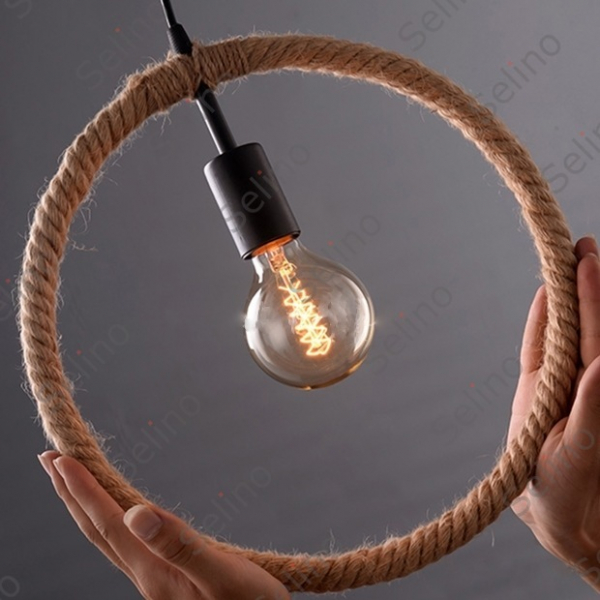Pendul Vintage Hazel Cerc cu Bec [4]