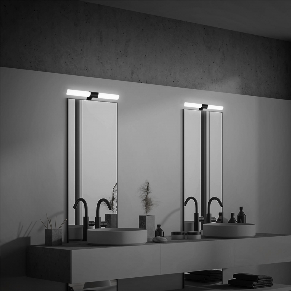Aplica baie obglinda Bath Briloner 12 W 1300 lumeni 4000K lumina neutra IP44 47 cm negru [2]