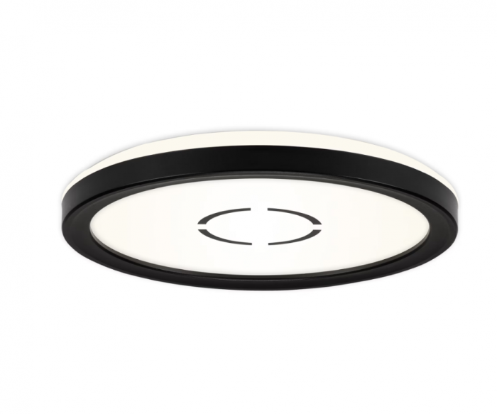 Plafoniera LED Briloner Free Rotunda, 12W, 1400 lumeni, lumina neutra (4000K), efect lumina indirecta, 19x2.8 cm, Negru [2]