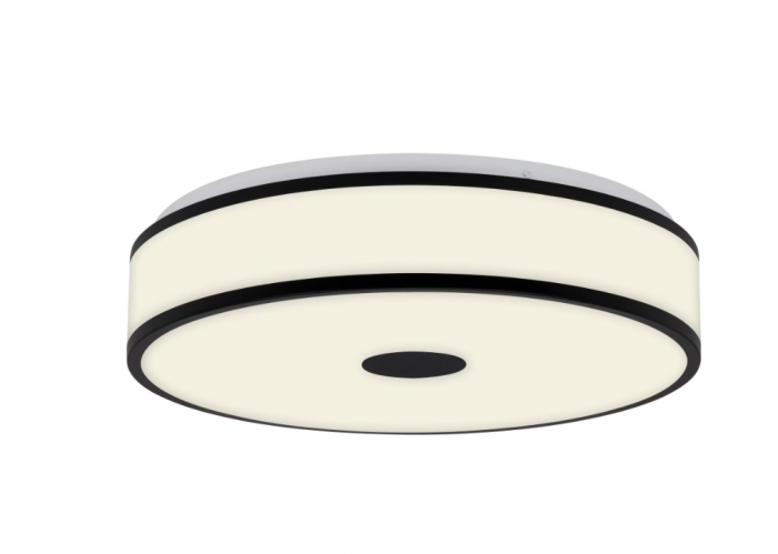 Plafoniera LED Briloner Rotunda, 18W, 2200 lumeni, lumina neutra (4000K), 38x9.5 cm, Alb/Negru [2]