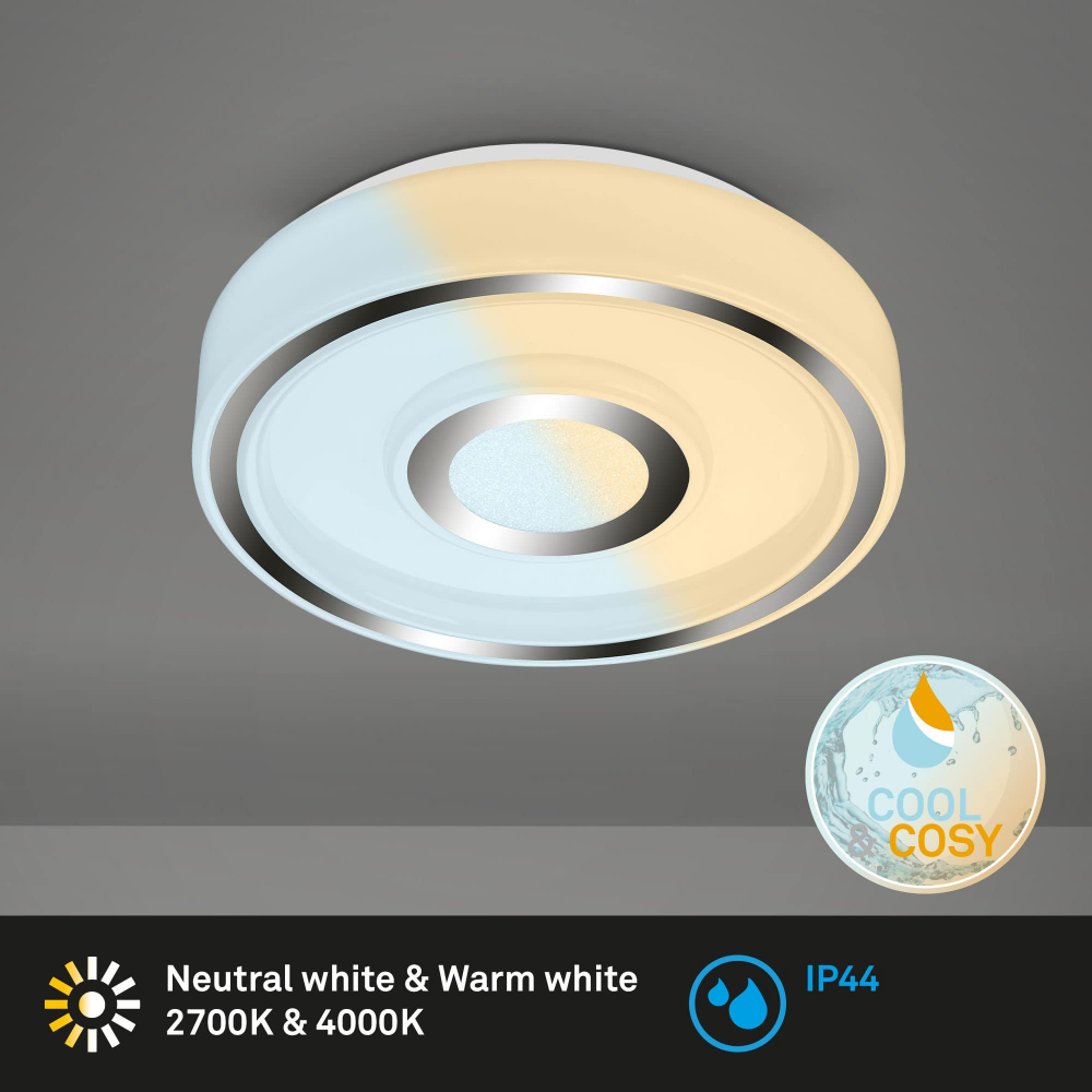 Aplica LED pentru baie Briloner Cool & Cosy 12W 1200 lumeni lumina calda si neutra [2]