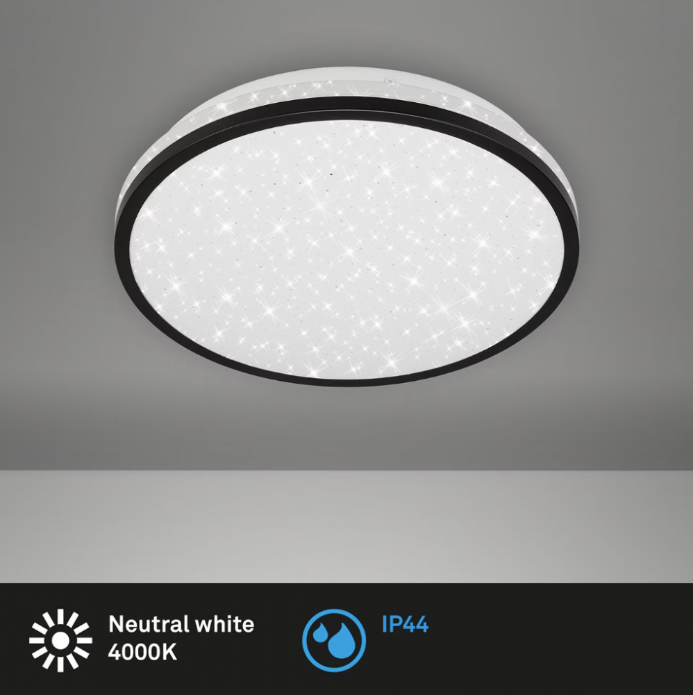 Plafoniera LED Splash Briloner ,12 W , calsa protectie IP44 , 28 cm,  flux luminos 1200 lumeni ,  Lumina neutra 4000K, [3]