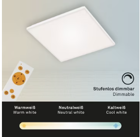Plafoniera patrata led fara rama cu telecomanda [4]