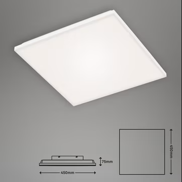 Plafoniera LED Square Briloner Dimabila FRAMELESS LED Lumina inteschimbabila cu telecomandă [5]