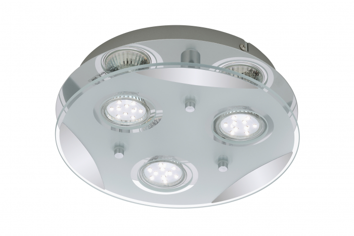 Plafoniera tavan Briloner Leuchten 3573-038, LED schimbabil, alb cald, plafoniera cu bec LED GU10 3000K Ø25cm [2]