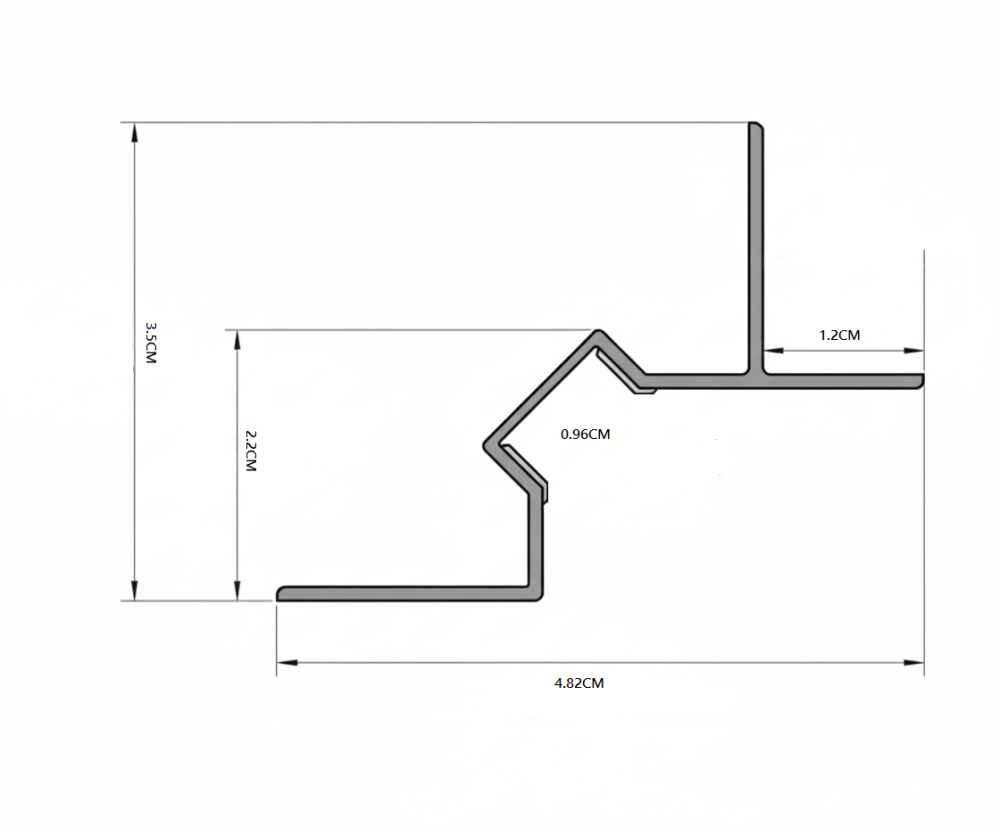 Profil aluminiu negru SHADOW GAP 2m [3]