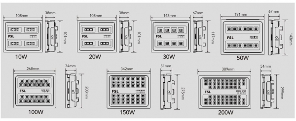 Proiector LED FSL 100W IP65 [4]