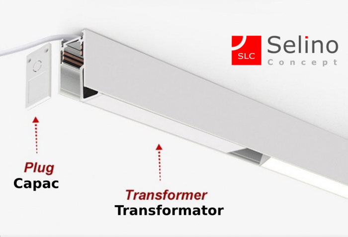 Sina magnetica Alba pentru spoturi led 300 cm [3]