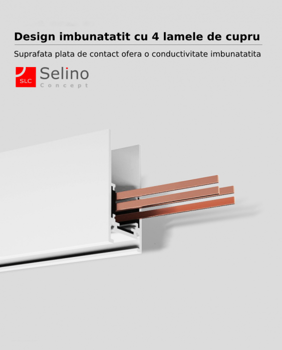 Sina magnetica Alba pentru spoturi led 300 cm [2]