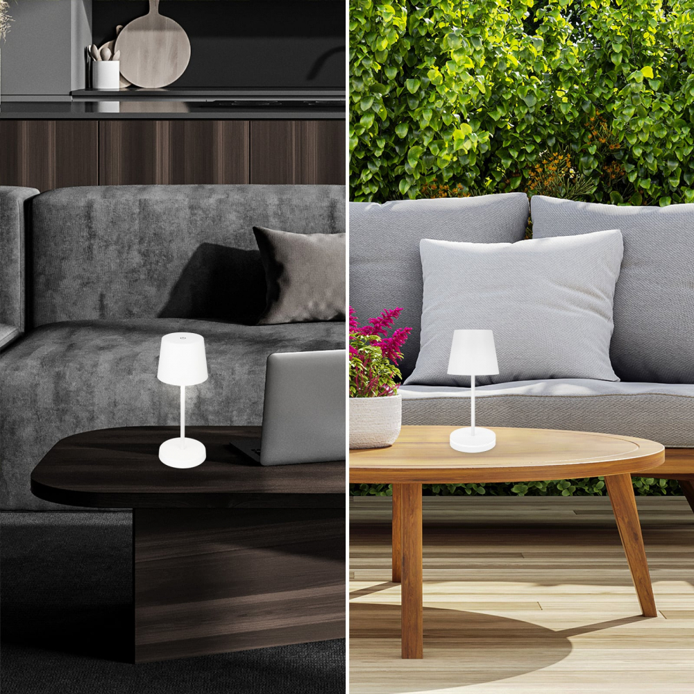 veioza led briloner piha white putere 2 6w lumina calda 150 lumeni ip44 dimabila in 3 trepte conexiune usb cu functie de incarcare durabilitate bateri 1072 [6]