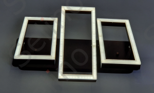 Lustra led SLC Monza Dreptunghiulara cu telecomanda, intensitate reglabila, lumina calda, neutra, rece [1]