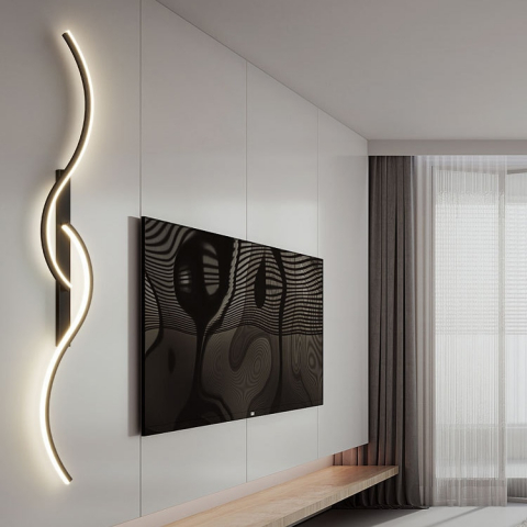 Aplica de perete WAVY Black and Gold 40 W [3]