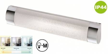 Aplica LED pentru baie Briloner Leuchen, 10W, 1200 lumeni, Lumina Calda, Neutra, Rece, Functie Memorie, IP44 [1]