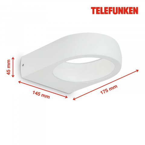 Aplica LED exterior Briloner Alba PUKA 6.5W 680 lumeni lumina neutra IP44 [4]