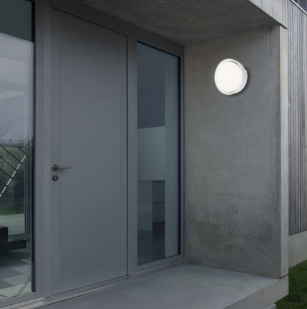 Iluminat terasa si curte - Aplica LED pentru exterior Briloner Leuchen Genua, 18W, 1500 lumeni, lumina neutra (4000K), IP44, 22cm, Alb