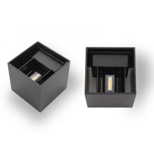 Lampi gradina - Aplica perete exterior 6 W slim mica gri antracit