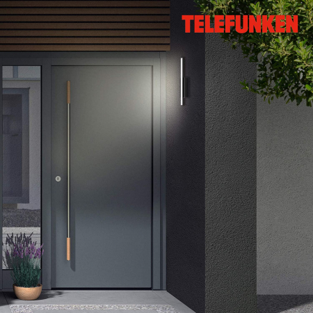Aplica perete Exterior High Quality LED Premium Briloner 4W, 480 lumeni, IP44, lumina neutra, Negru [1]