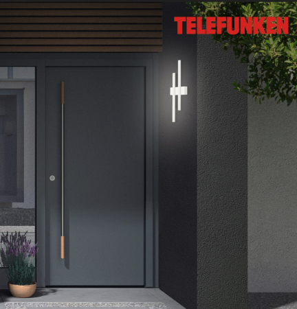 Aplica perete Exterior High Quality LED Premium Briloner 8W, 960 lumeni, IP44, lumina neutra, Alb [1]