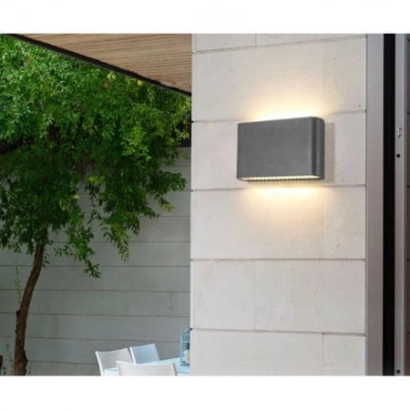 Iluminat terasa si curte - Aplica perete exterior 6 W slim mica